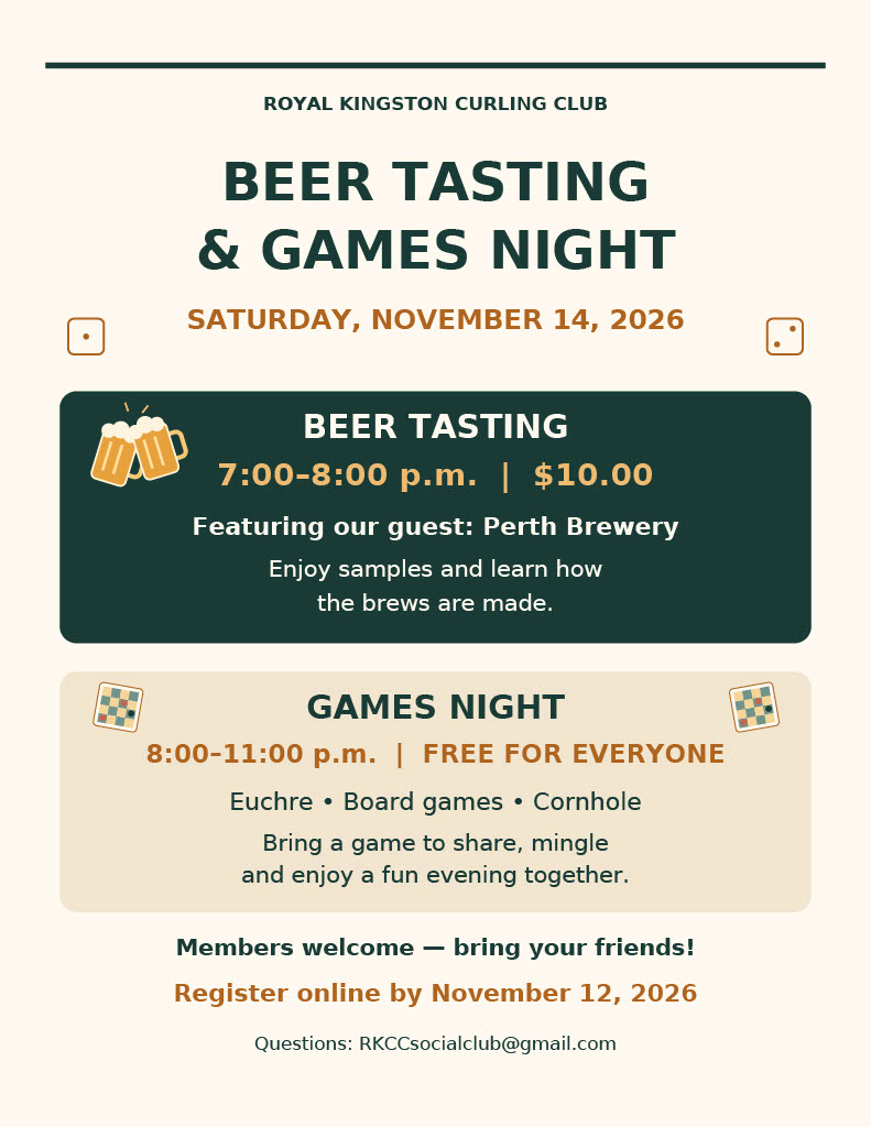 Beer Tasting and Games Night Poster